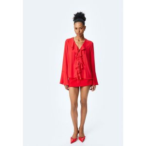 V-kraag Lange mouw Langarmshirt