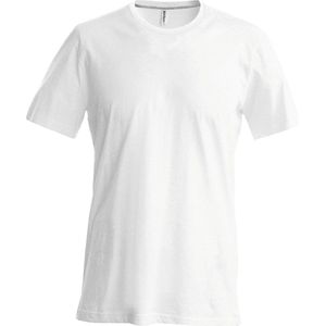 Kariban Heren Slim Fit Korte Mouw Bemanningshals T-Shirt (Wit)