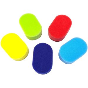 Rojafit Bad- en Douche Spons - Voordeelset 4 Stuks!! - 4 verschillende Kleuren - Afmeting: 14 cm x 8,5 cm x 4 cm.