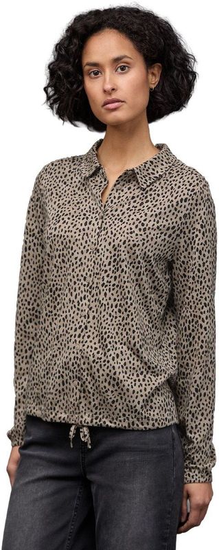 Street One Dames Shirt in een tuniek in Beige, in size: 34