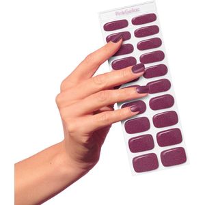 Pink Gellac - Gellak Stickers 0020 Sparkling Plum - Nagelstickers - 20 stuks in 10 maten