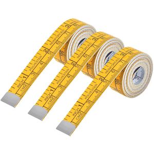 Meetlint voor Naaien en Lichaamsmetingen - Set van 3, 150 cm Dubbele Schaal, Zacht en Flexibel