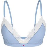 Tommy Hilfiger Uw0uw05735 Unlined Triangle Bh Blauw XS Vrouw