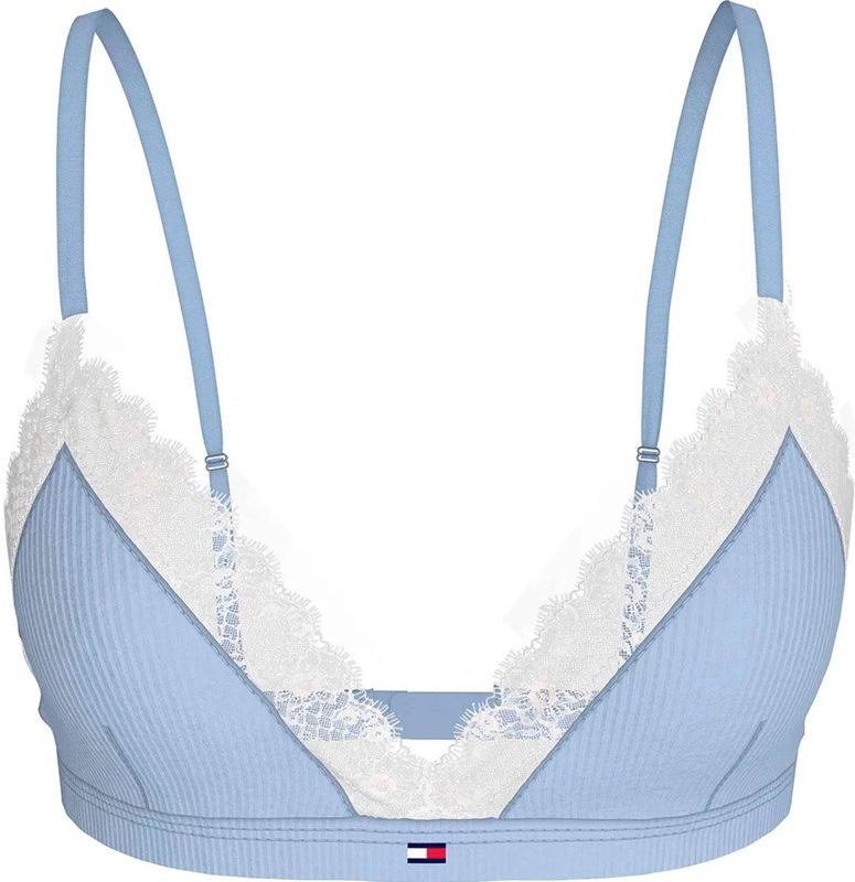 Tommy Hilfiger Uw0uw05735 Unlined Triangle Bh Blauw XS Vrouw