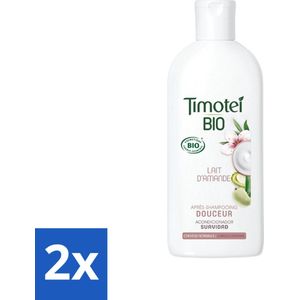 Timotei - Shampoo - Amandelmelk - Biologisch - Normaal Haar - 250 ml - Voordeelverpakking - 2 stuks