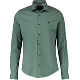 Lerros Overhemd Poplin Overhemd Met Haaienkraag 23d1372 612 Sage Green Mannen Maat - M