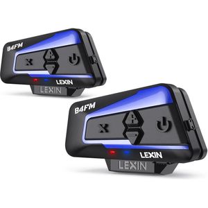 Motorfiets Intercom - Motorhelm - Bluetooth 5.0 - Voor 10 ruiters - 2 stuks - 2000M - Headsets - Handsfree - Communicator - Interphone