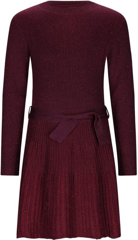 B.Nosy - Dorotha - Jurk - Met Ronde Hals - Elastische Tailleband - Glitters