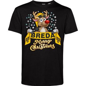 T-shirt Breda | Foute Kersttrui Dames Heren | Kerstcadeau | NAC supporter | Zwart | maat XL