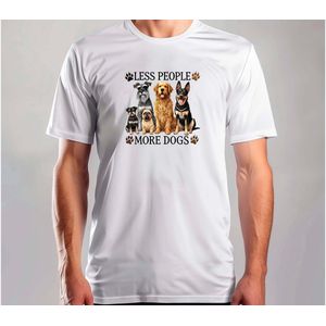 More Dogs Less People - T Shirt - Dog - DogLover - PuppyLove - DogLife - Hond - Hondenliefhebber - PuppyLiefde - Hondje