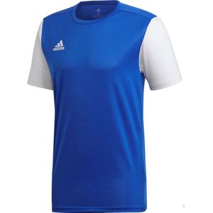 Adidas Estro 19 Shirt Korte Mouw - Royal / Wit | Maat: M