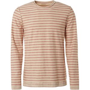 T-shirt Long Sleeve Crewneck Stripes Coral (15140201 - 094)