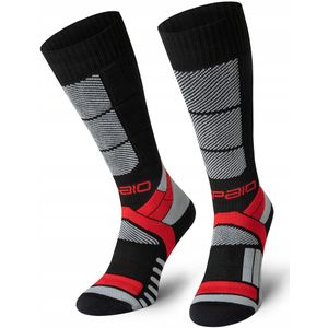 Spaio Thermo-Evo 02 Compressie Skischokken Zwart/Rood 38-40