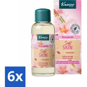 6 x Kneipp - Massageolie - Soft Skin - Amandelbloesem - Voor zachte & soepele huid - 100 ml - Massageolie - Zachte Huid - Soepele Huid - Natuurlijke Oliën - Amandelbloesem
