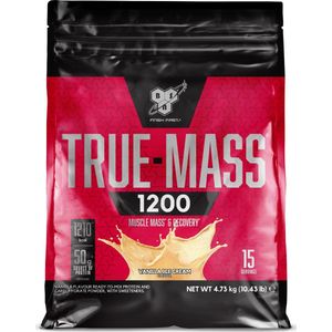 BSN True Mass 1200 - Mass Gainer - Weight Gainer - Vanilla - 15 doseringen (4800 gram)