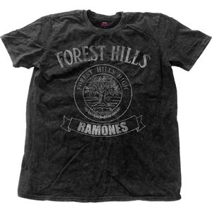 Ramones Heren Tshirt -M- Forest Hills Vintage Zwart