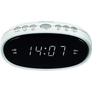 Lexium Wekkerradio Op Netstroom - Klokradio - Wekkerradio - Klokradio Met Wekker - Wekkerradio Dab - Wekker Dab Radio