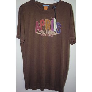 Scotch&Soda Apres Ski T-shirt - Bruin - Maat XXL