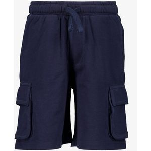 Unsigned jongens cargo sweat short donkerblauw - Maat 92