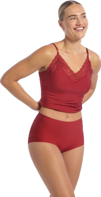 ten Cate - Secrets - Maxi Slip - Rood - High Waist met Kant