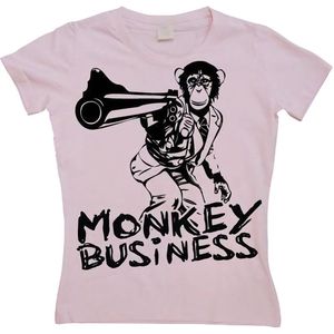 Hybris Damen Monkey Business Girly T-Shirt SH-5-15230-LFH1-10 Pink-S