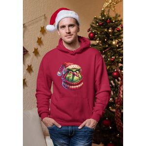 Grumpy Santa - Kersttrui - Kerst Trui Rood - Grappig Kersttrui - Maat M - Limited Edition