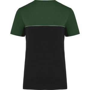 T-shirt Unisex 5XL WK. Designed To Work Ronde hals Korte mouw Black / Forest Green 60% Katoen, 40% Polyester
