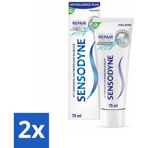 Sensodyne - Tandpasta - Repair & Protect - Deep Repair - Gevoelige Tanden - 75 ml - Voordeelverpakking - 2 stuks