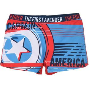 Marvel Avengers Captain America - zwembroek - zwemboxer - rood - 104 cm - 4 jaar