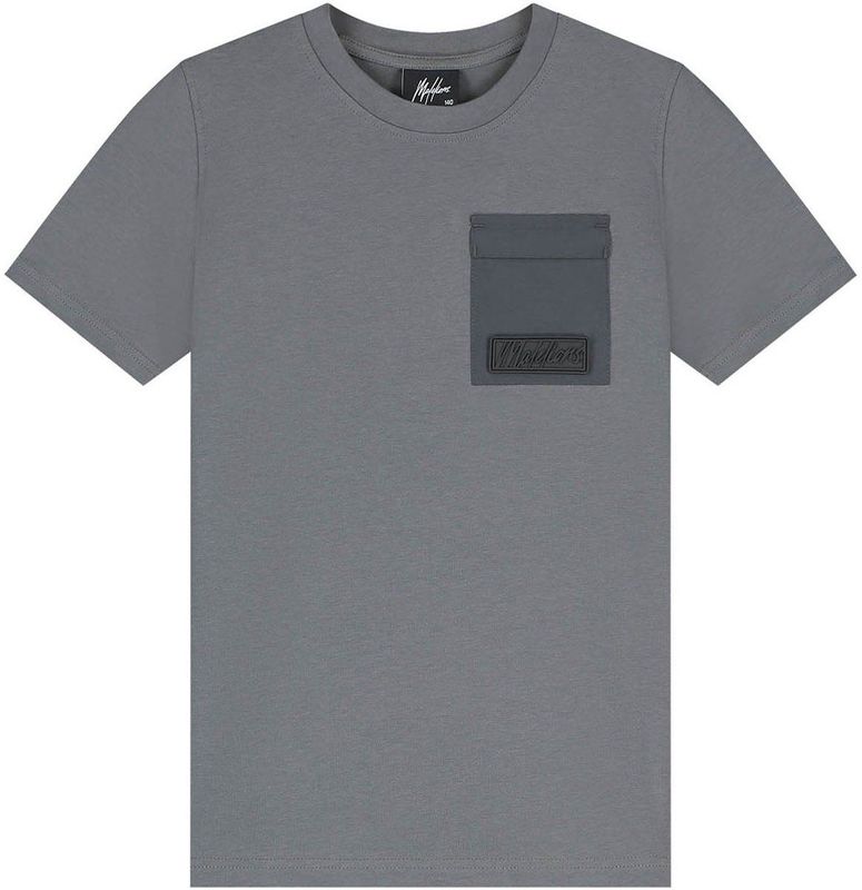 Malelions - Kids Nylon Pocket T-Shirt - Anthracite