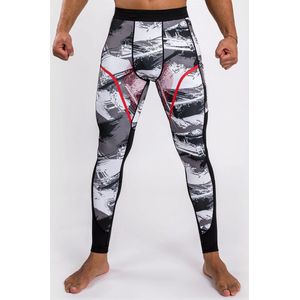 Venum - COMPRESSIE BROEK - Electron 3.0 Spats - Grey/Red - MAAT L