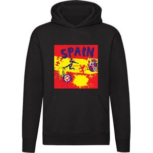 Spanje Hoodie - ek - wk - voetbal - verf - unisex - trui - sweater - capuchon