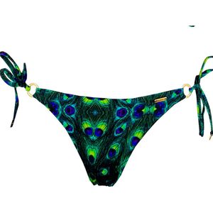 Untouched - Bikini bottom L Green Peacock - Beachwear - Bikini broekje dames - Bikini dames - Strandkleding