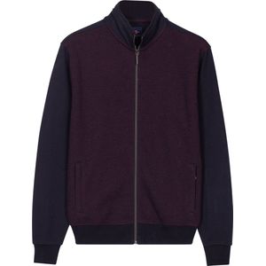 Baileys - Heren Sweatvest - Jacquard - Regular fit - Katoenmix Vest - Bordeaux - 522250-40