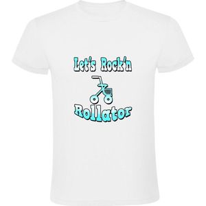 Let's rock'n rollator Heren T-shirt | rock | feest | muziek | band
