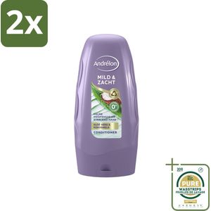 Andrélon - Mild & Zacht - Conditioner - 250 ml - Voordeelverpakking - 2 stuks - Gevoelige hoofdhuid - Droge hoofdhuid