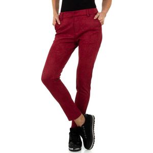 Stretchy sterren broek rood S