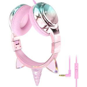 Koptelefoon kinderen met draad - Kinderkoptelefoon - Bedrade hoofdtelefoon - Veilig volume - School - Tablet - Laptop - Reizen - Muziek luisteren