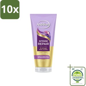 10 x Andrélon – Haarmasker WOW – Intense Repair – 180 ml - Grootverpakking - Haarkleur - Haarschade - Haarkracht - Haartype - Haarmasker