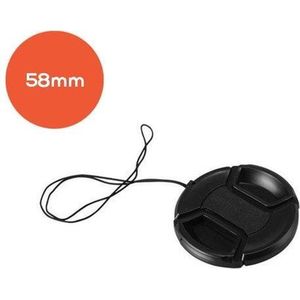 Universele Lens Cap, Lens dop voor Nikon, Canon camera's | 58mm | REBL