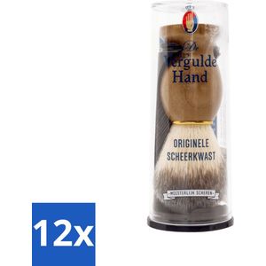De Vergulde Hand - Scheerkwast - Voor Kappers - Voordeelverpakking - 12 stuks