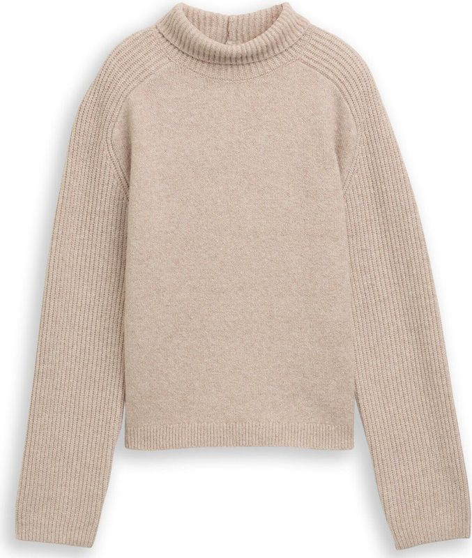 Tom Tailor Denim Relaxed fit gebreide trui met opstaande kraag