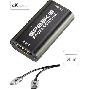 SpeaKa Professional HDMI Aansluitkabel HDMI-A stekker, HDMI-A stekker 6.00 m Zwart SP-7657900 Audio Return Channel (ARC