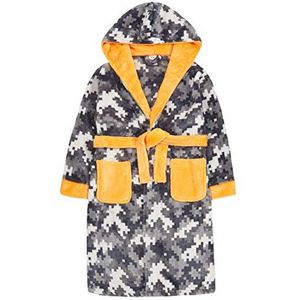 Jongens Fleece Badjas met Hoodie en Voetbalthema