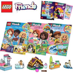 LEGO Friends - Aanbieding van 3 doeboeken + 3 LEGO sets - Voor meisjes vanaf 6 jaar - Doeboek met speelgoed - 3 Polybags - Cadeau - Dieren figuren - Vakantieboek - Kinderen 6 jaar / 7 jaar / 8 jaar / 9 jaar / 10 jaar / 11 jaar