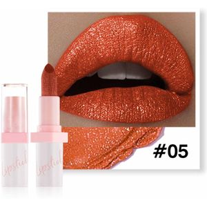 NAXSIR Metallic Glinsterende Lippenstift - Verbluffend! Met Luxueus Matte Finish & Lipglaze - Crèmige, Volledig Dekkende Formule, Zeer Hydraterend voor Zacht, Glanzende Lippen