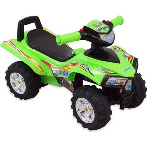 Baby Mix - Loopquad Groen - Met Geluid en Licht - Vanaf 1 Jaar - Loopauto Kind - Quad Ride-on