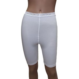 Vanilla - Dames Short Lange Pijp - Egyptisch katoen - Wit - 3XL