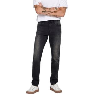 Only & Sons Heren Jeans LOOM slim Fit Zwart 34W / 36L Volwassenen