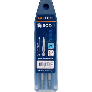 Rotec - BASIC - Schroefbit - SQD1x50mm - Vierkant - 2 stuks